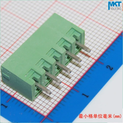 100Pcs 5P 3.81mm Pitch Vertical Straight Pin Male Pluggable Screw Wire Terminal Block Connector | Обустройство дома