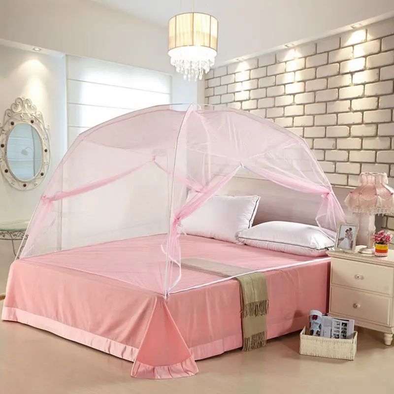 Новая летняя двухслойная Складная сетка кровать насекомое монгольская Юрта