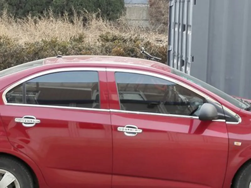 Lsrtw2017 304 нержавеющая сталь окна автомобиля планки для chevrolet aveo 2012 2013 Sonic зубная щётка для Holden Barina
