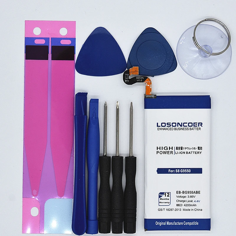 losoncoer EB-BG950ABE Батарея для samsung Galaxy S8 G950V G9508 G950A G950U G950S EB-BG950ABA G950F/T G950 G9500