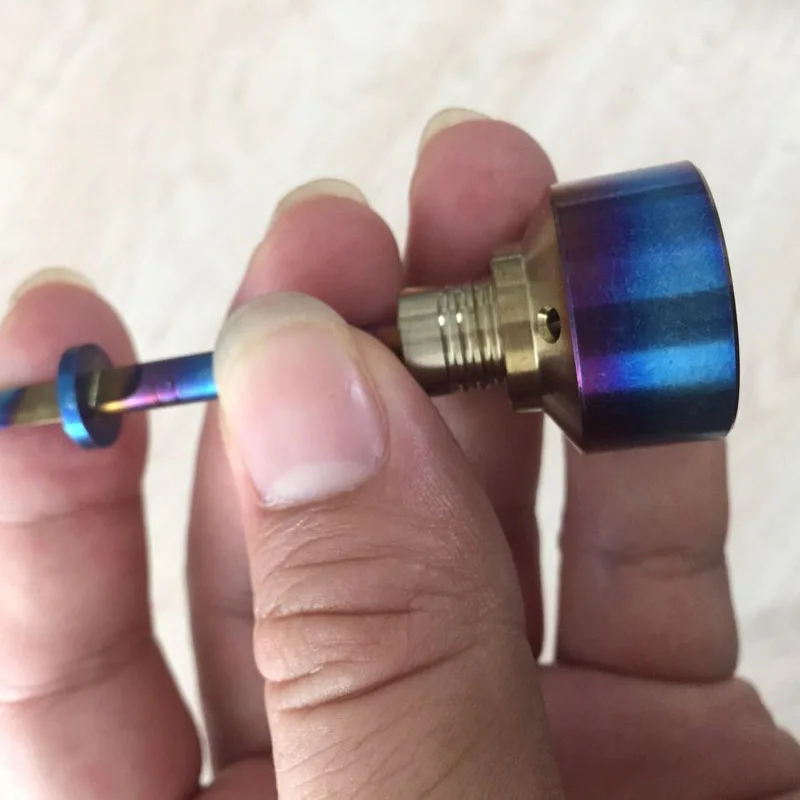 Domeless Titanium гвоздь Carb Cap Rainbow Ti dabber 14 мм 18 прямой меч carb колпачок для ножа Стиль Dab