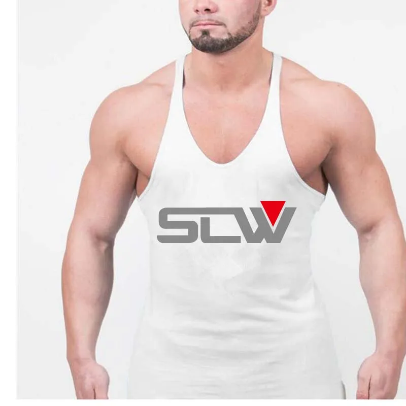 2018 Фитнес на бретелях Для мужчин Бодибилдинг Костюмы рубашка Вязаные Жилеты для