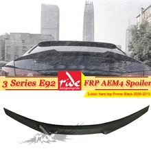 Для BMW E92 задний спойлер AEM4 Стиль FRP Неокрашенный Черный 3 ей серии
