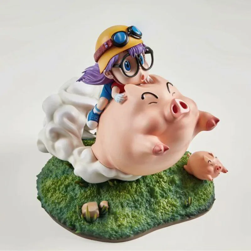 Presale Акира Торияма аниме езда свинья Arale доктор слумп смола статуя фигурка модель(Срок поставки: 60 дней) X992