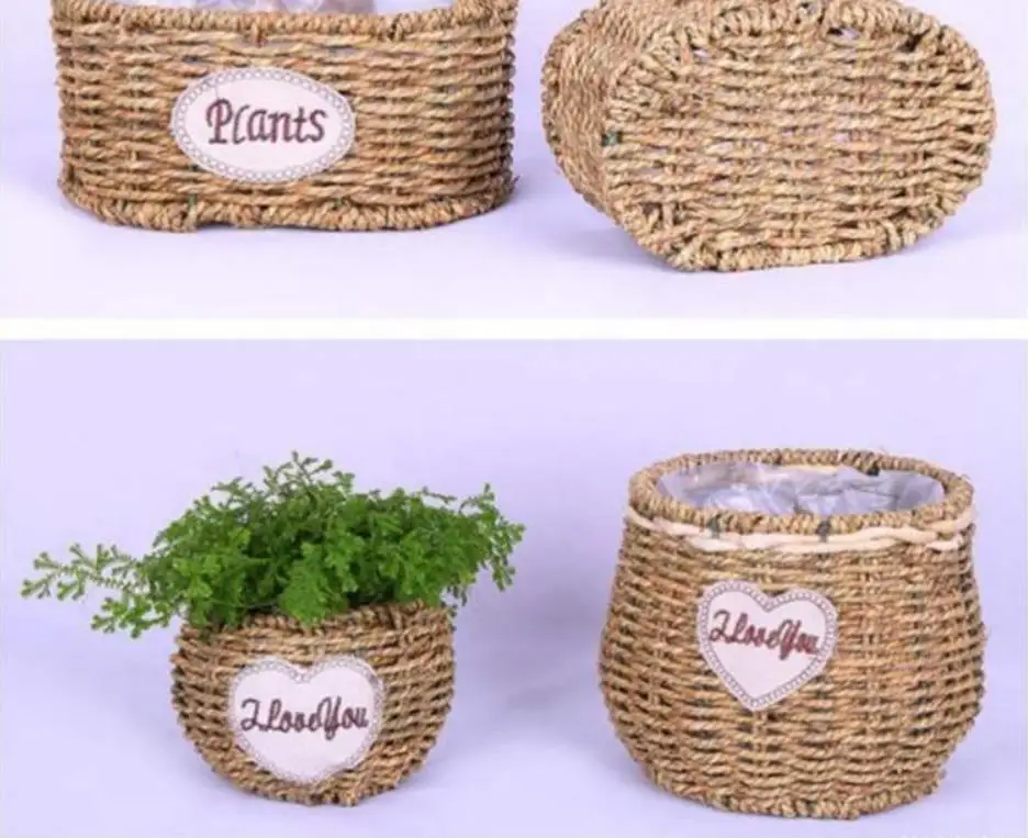 Цветочные композиции корзина плетеная настенный орнамент горшок для цветка