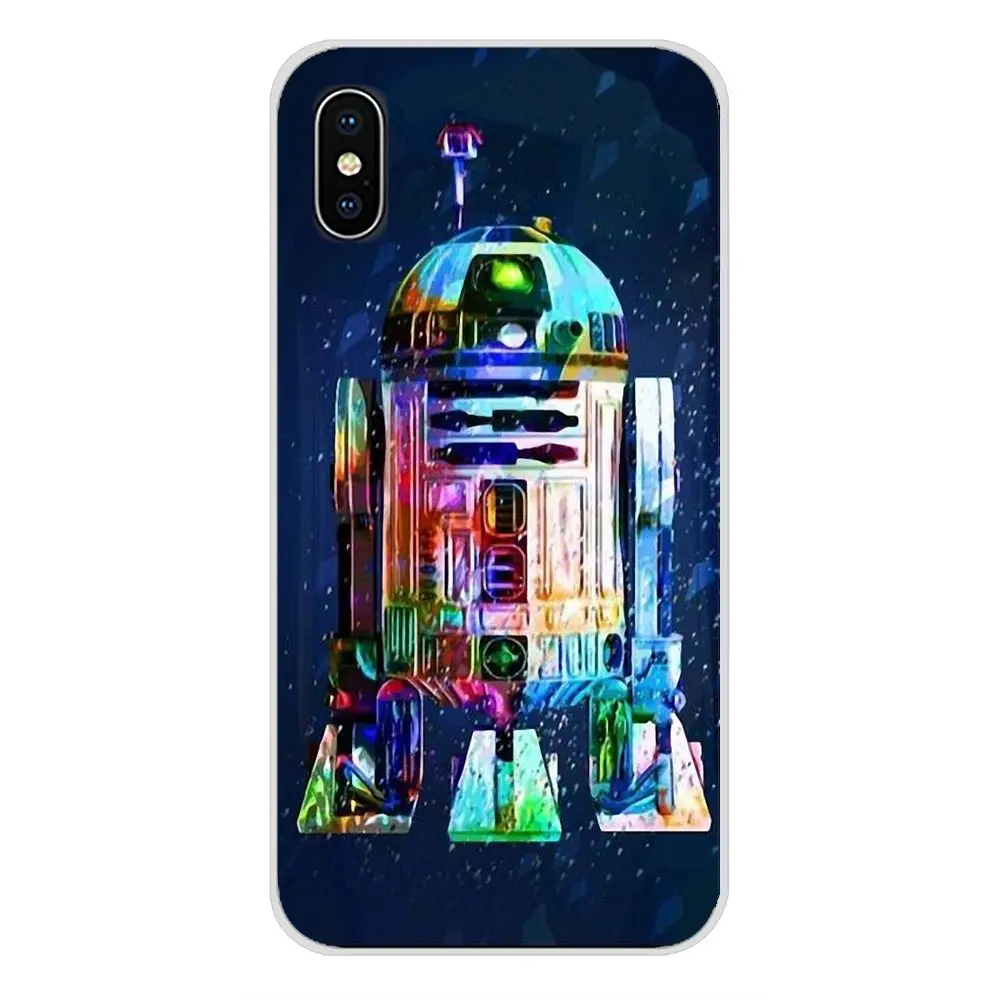 Для Samsung Galaxy S4 S5 MINI S6 S7 edge S8 S9 S10 Plus Note 3 4 5 8 9 модные Звездные войны R2D2 аксессуары для