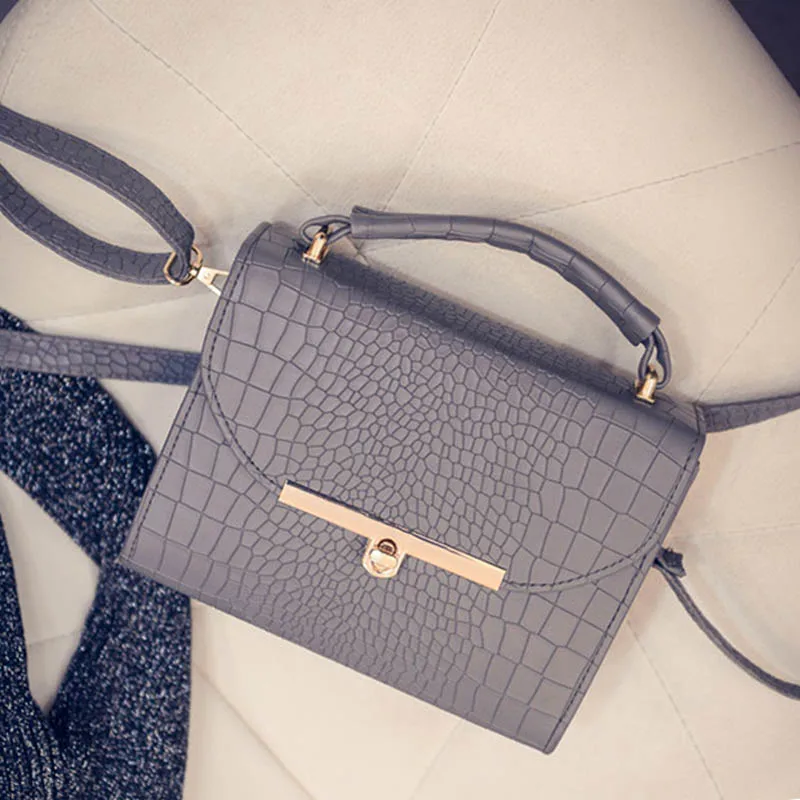 Аллигатор Тиснением Плеча Сумки для Девочек Роскошные Женские Дизайнер Crossbody