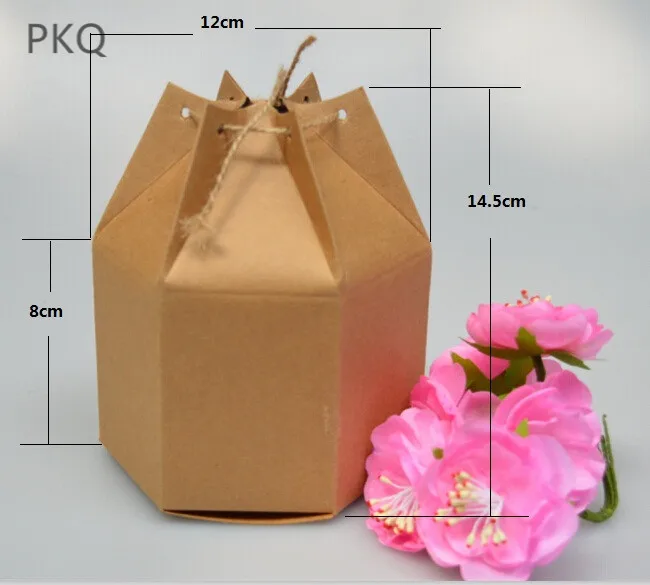 15pcs Kraft Paper Cardboard Box Small Party Gift Packing Food Storage Tea Packaging | Дом и сад