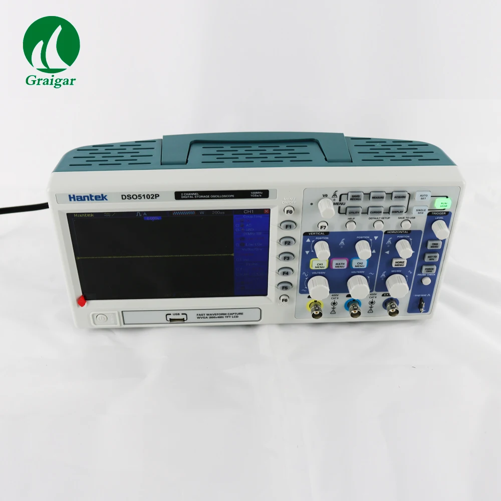 Цифровой осциллограф Hantek DSO5102P 100 МГц 2 канала 1 Гвыб/с 7 дюймовый TFT ЖК дисплей|digital