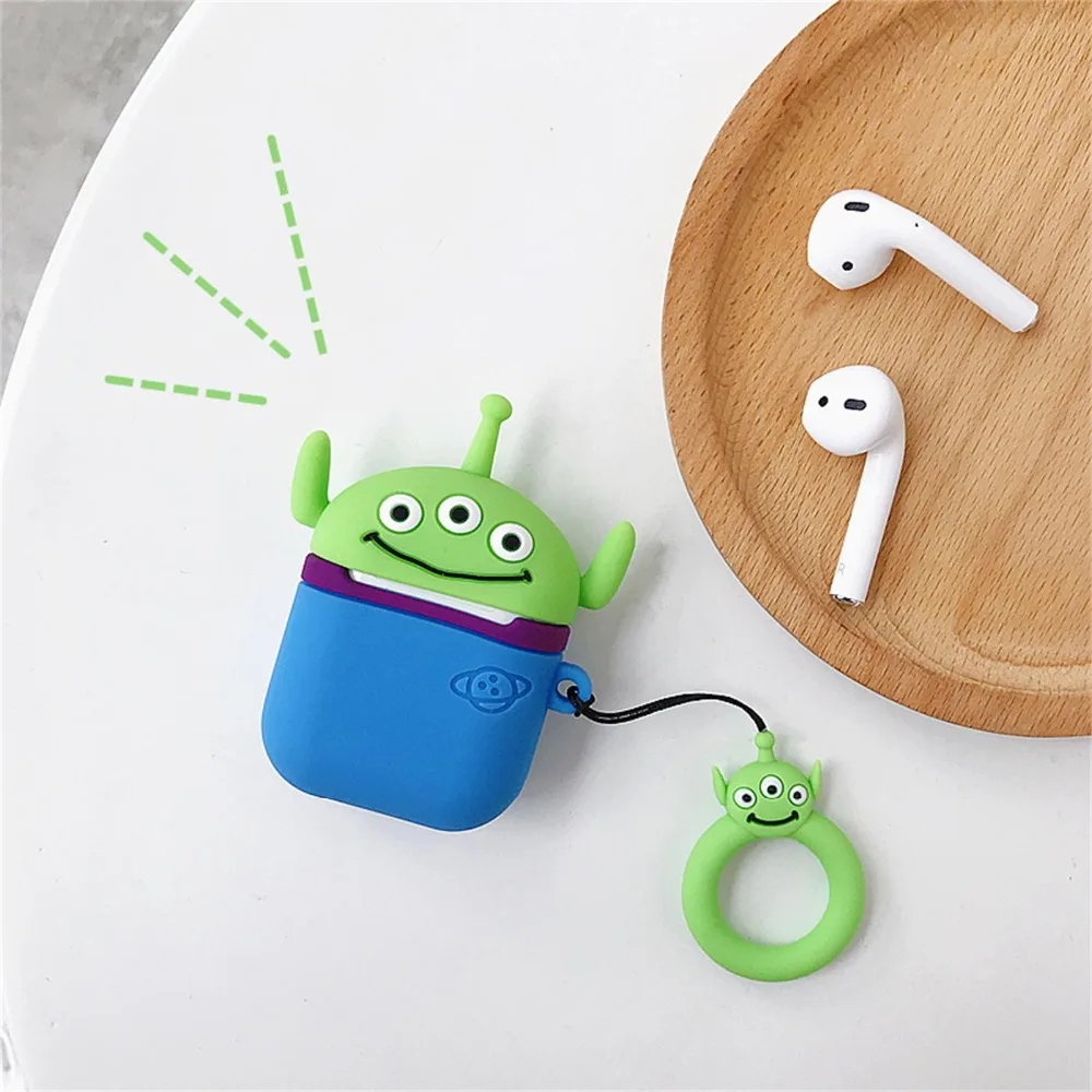 Милый мультяшный силиконовый чехол Pikach для Apple Airpods, беспроводной bluetooth силиконовый чехол для наушников для Iphone Air Pods, чехол для наушников