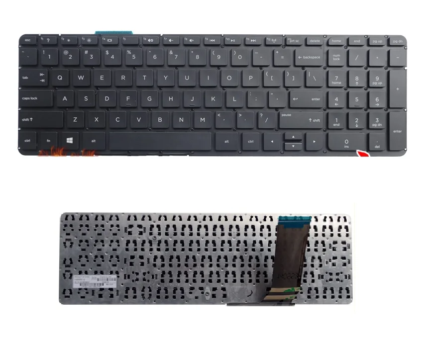 

SSEA New US Keyboard no frame For HP Envy 15-J 15-J000 15T-J000 15T-J100 15Z-J000 15Z-J100 Keyboard NO backlit without frame