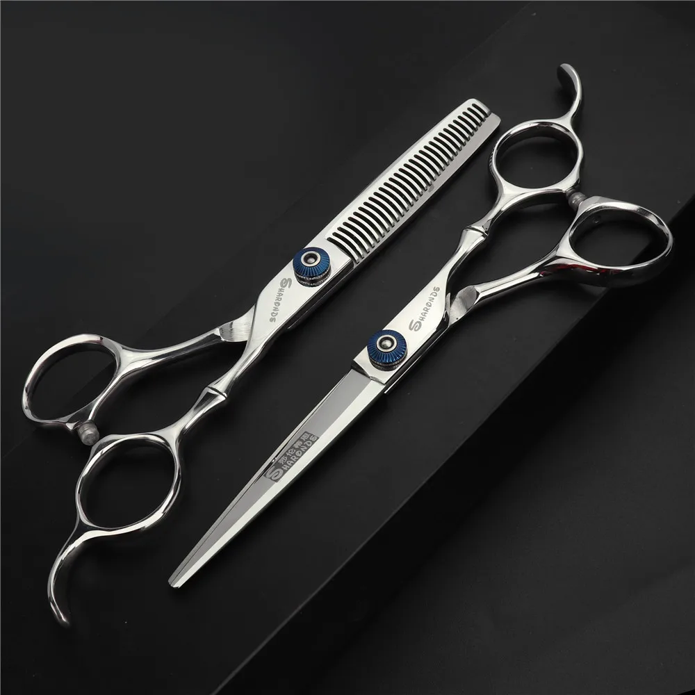6 inch silver Aplanets парикмахерские ножницы, парикмахерские аксессуары 5,5/6 дюймов, Профессиональные парикмахерские принадлежности, китайские ножницы, набор, berber - Цвет: 6 inch silver