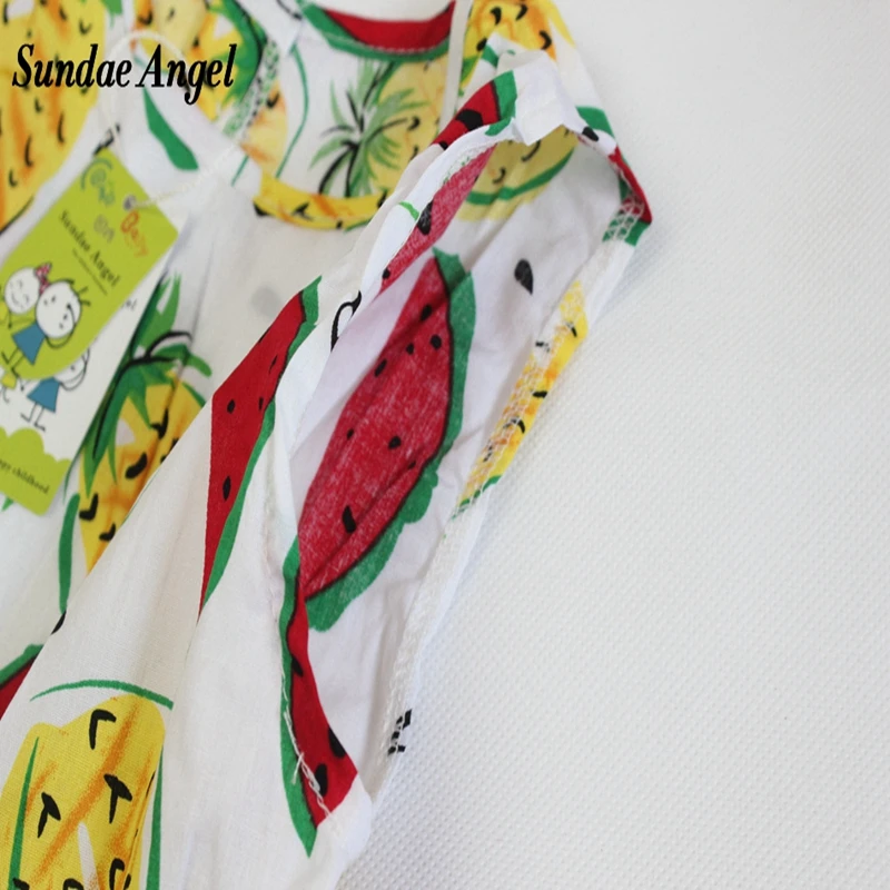 Платье для маленьких девочек без рукавов с принтом в виде арбуза | Детская одежда