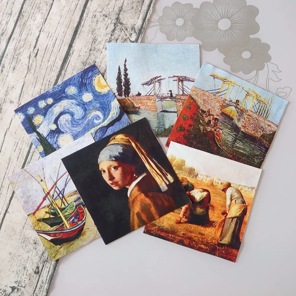 Новое поступление 18 см * Ткань Ван Гога неба для ручной работы дизайн &quotpaintting