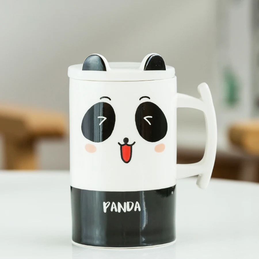Кофейные и кофейные чашки с рисунком панды креативные аниме-бутылки милые