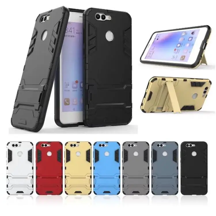 Hybrid Armor Rugged Rubber Kickstand Case Cover for Huawei Nova 2 / Plus |
