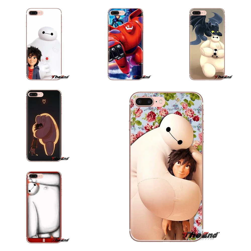 Мягкие чехлы японского аниме Big Hero 6 Flying Baymax для Sony Xperia Z Z1 Z2 Z3 Z5 compact M2 M4 M5 C4 E3 T3 XA Huawei