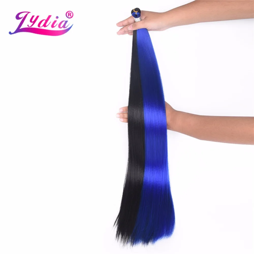 Lydia для женщин длинные прямые синтетические пучки волос 26 дюймов Смешанные цвета