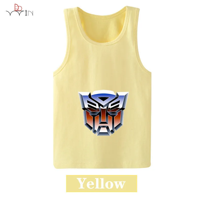 Новинка футболка для маленьких мальчиков Optimus Prime детский жилет летняя без