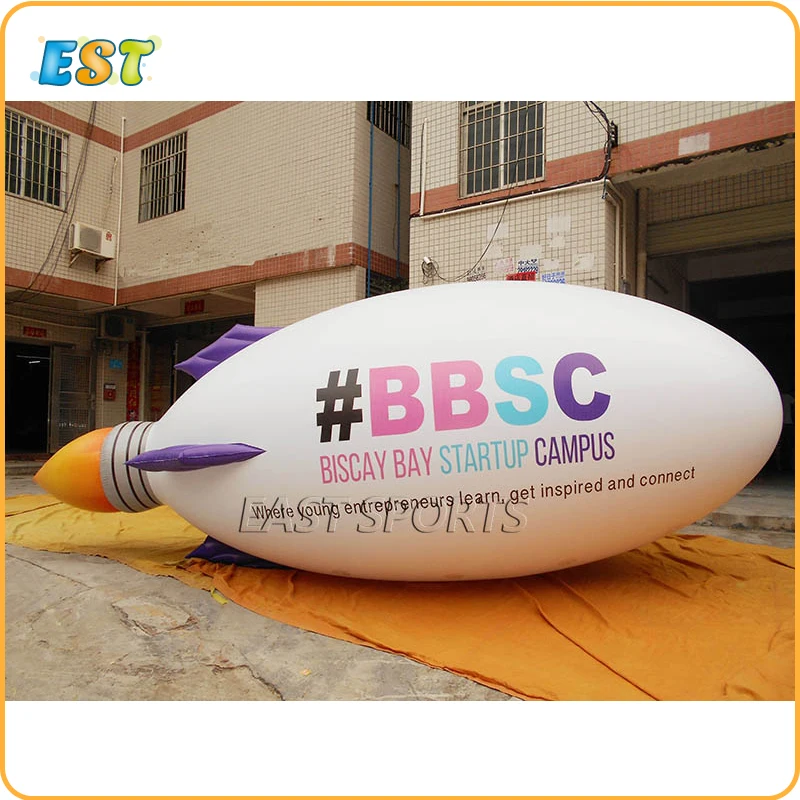 Надувной воздушный шар 5 м с логотипом на заказ рекламный гелиевый дирижабль для