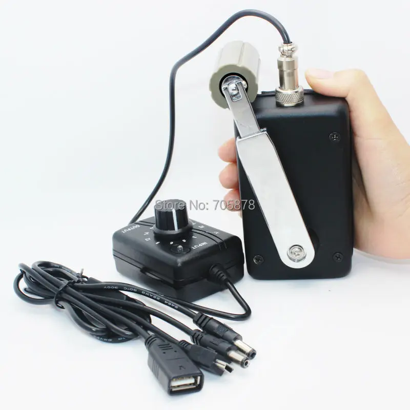 portable hand crank generator 30w small dynamo outdoor emergency phone charger with 0 28v dc dc voltage converter free global shipping