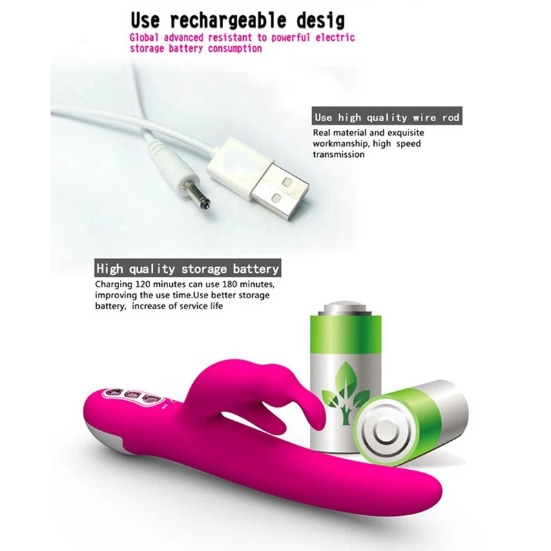 Y. LOVE Высокое качество USB Перезаряжаемый вращающийся бисер вибратор секс игрушки