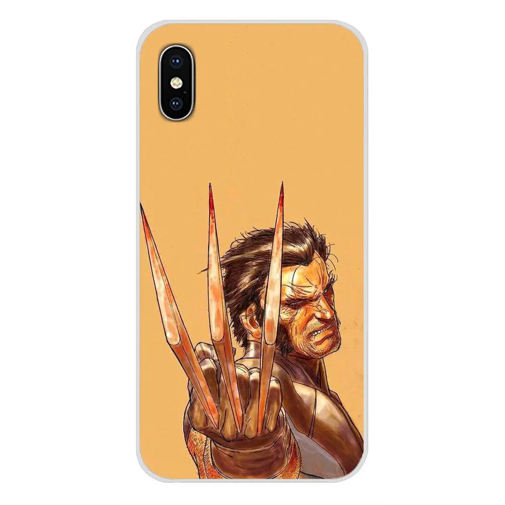 marvel x men Logan wolverine TPU Transparent Shell Cover For Samsung A10 A30 A40 A50 A60 A70 Galaxy S2 Note 2 3 Grand Core Prime | Мобильные