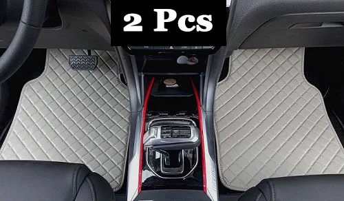 ZHAOYANHUA универсальные автомобильные коврики для всех моделей hyundai ix35 Tucson ix25 Santa Fe Elantra Sonata Verna Accent автомобильный Стайлинг - Название цвета: 2 PCS gray
