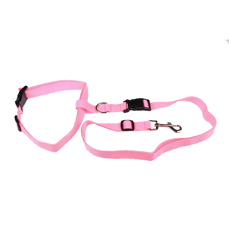 Pink Дизайн, поясной поводок для собак, ходьба, бег, щенок, поводок для собак, спортивный регулируемый безопасный тренировочный защитный ошейник, аксессуары для собак 30 - Цвет: Pink