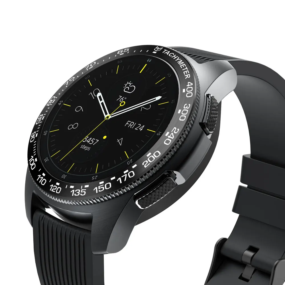Металлический ободок для samsung Galaxy Watch 46 мм/42 мм чехол gear S3 Frontier/классическая спортивная клейкая крышка ремешок аксессуары 46/42 3