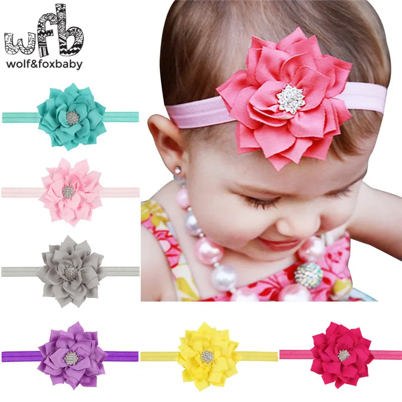 Розничная продажа повязка на голову с двойными листьями лотоса аксессуары для