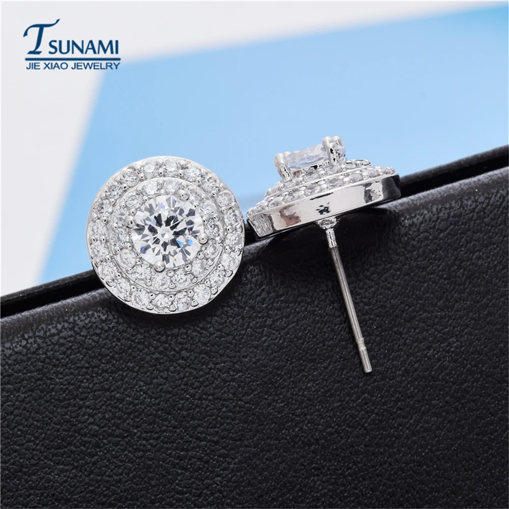 Известный бренд AAA Циркон Корона циркон серьги для женщины/девочки подходит