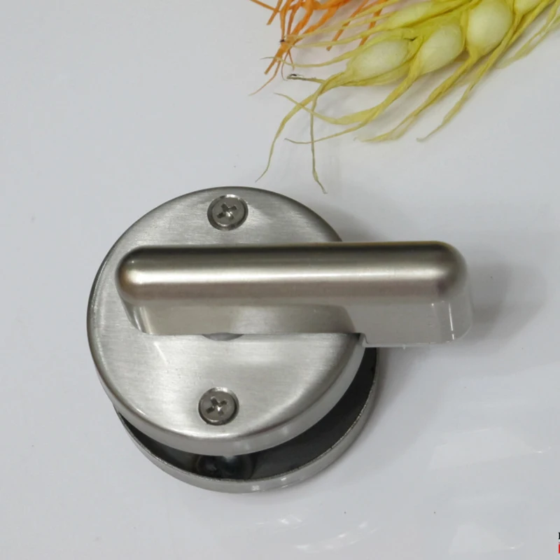 Циркулярная нержавеющая сталь указывающая на то что блокировка отключена туалет