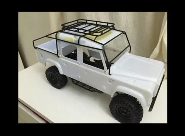 Металлическая рулонная клетка Чемодан лоток для 1/10 весы RC8WD RC Land Rover Defender D110 D130 JK 5 двери подобрать жесткий корпус