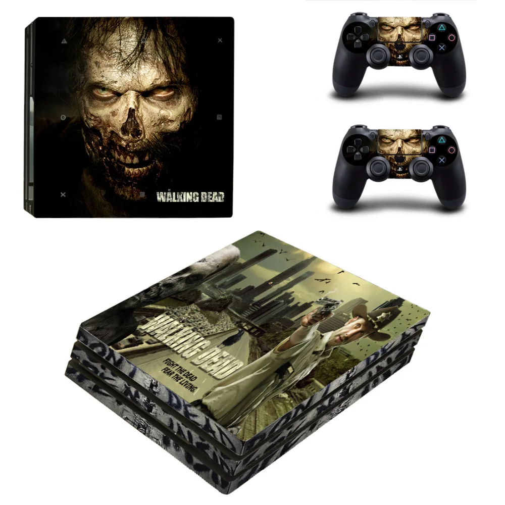 С изображениями из сериала Ходячие мертвецы PS4 Pro кожи наклейки для Sony PlayStation 4
