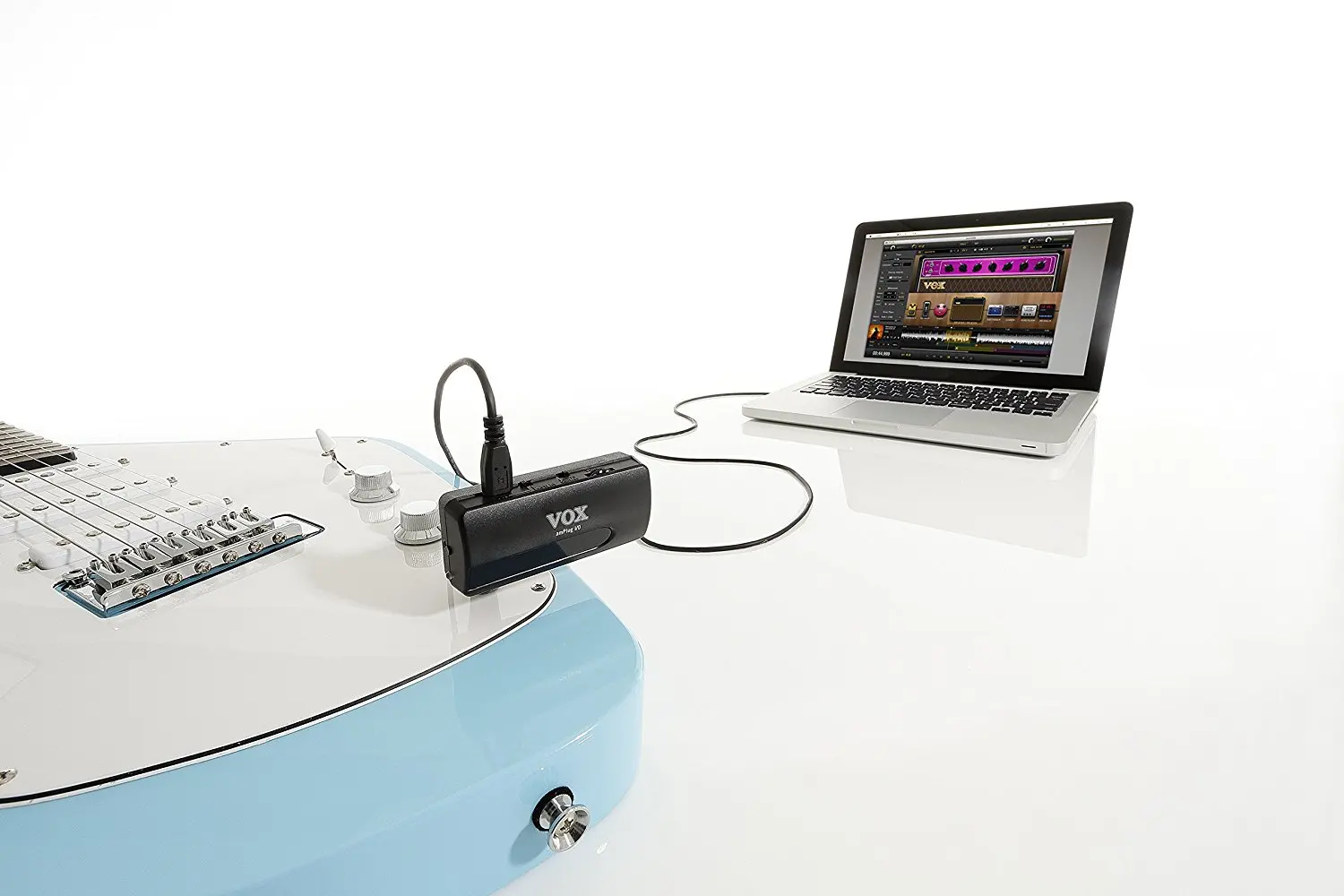 Vox amPlug I/O гитарные наушники USB аудио интерфейс с программным обеспечением JamVOX