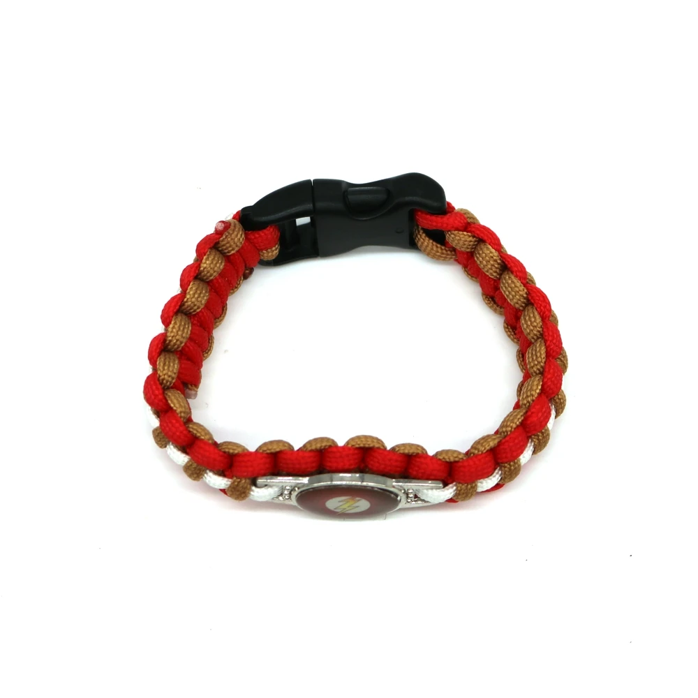 Новые горячие комиксы флэш Паракорд браслеты Веревка Цепь модные ювелирные