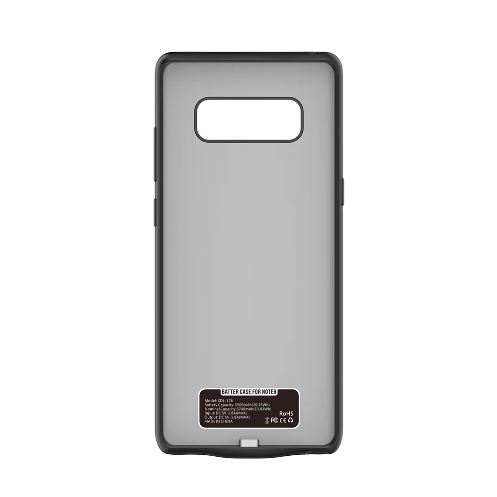 XGODY 5500 мАч чехол для батареи samsung Galaxy Note 8 анти шок внешний аккумулятор зарядки power