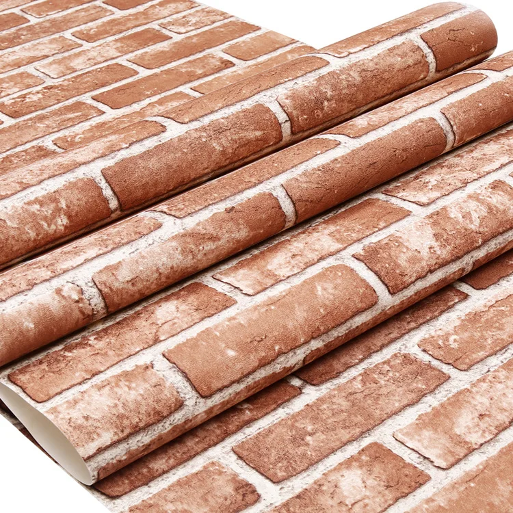 Рулон виниловых 3D обоев из искусственного кирпича винтажные обои в рулоне со