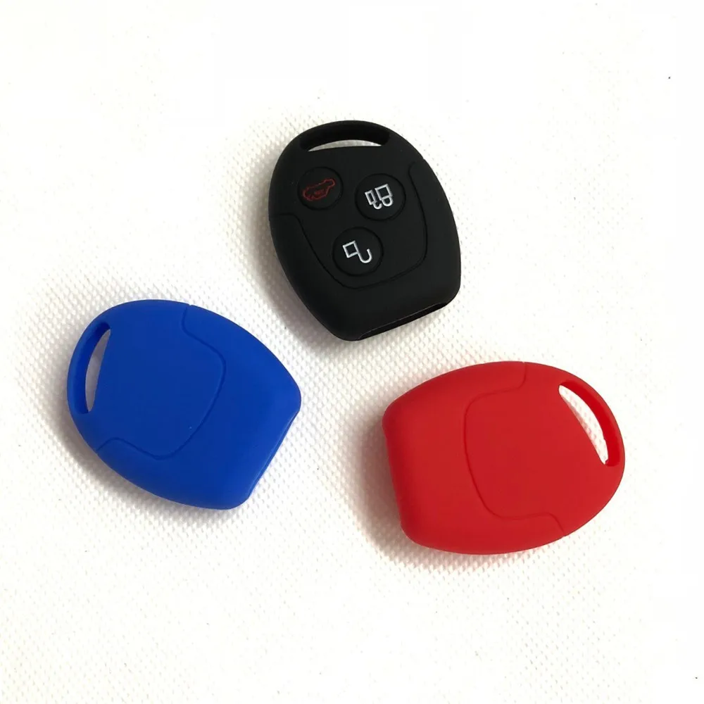 3 кнопки силикона автомобильные аксессуары брелок чехол Крышка для Ford Focus Mondeo Festiva