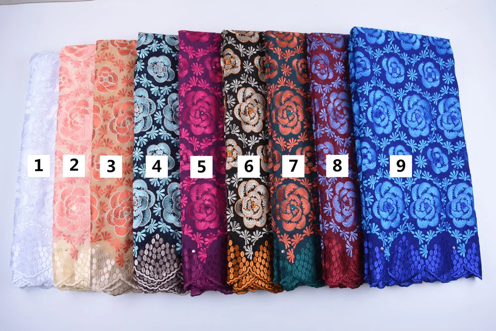 New Pure White Swiss Voile Lace In Switzerland Embroiderey African Dry Lace Fabric High Quality Nigerian Lace For Everyone A1681