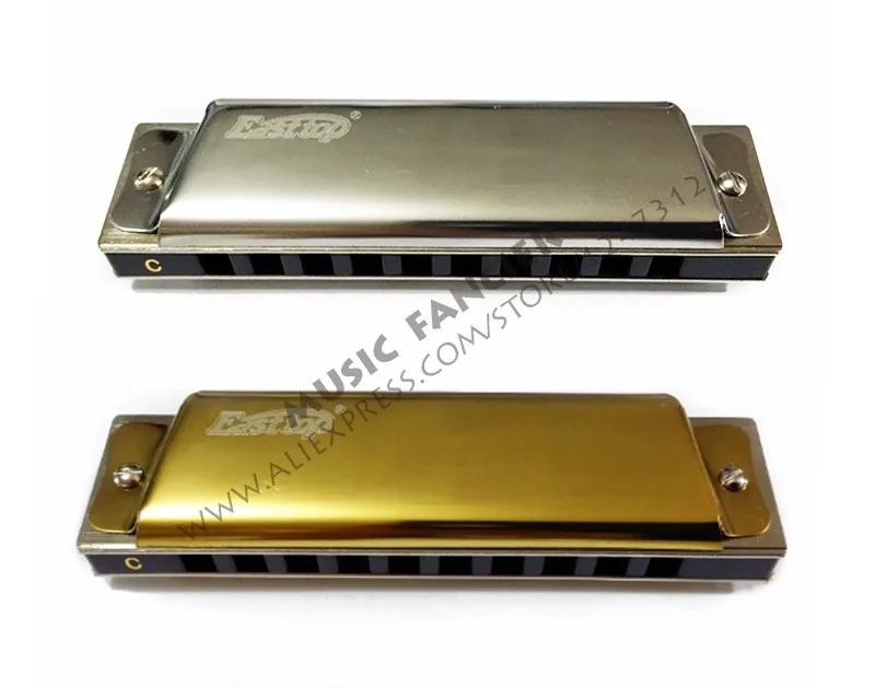 Высокое качество EASTTOP T10 10 отверстий Blues Овальный губная гармоника для игры(ключ C