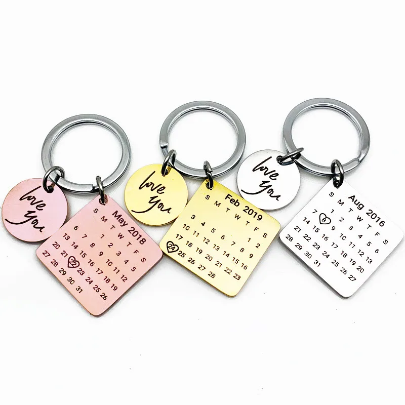 Персонализированный Календарь Iutopian цепочка для ключей календарь с выделением