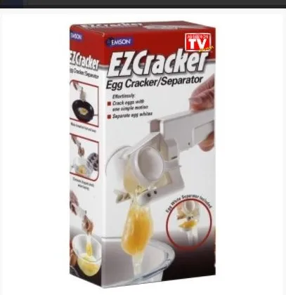 2015 Легко яйцо Cracker ручной желток белок сепаратор Кухня гаджет инструменты Лидер