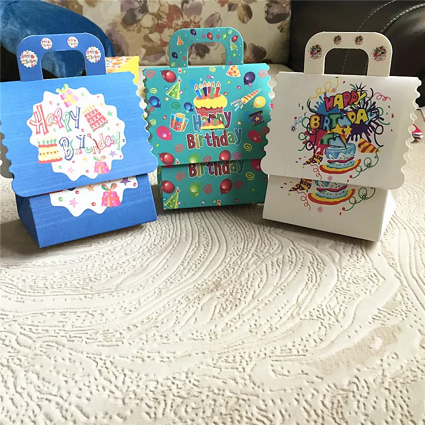 12 шт./лот сумки для конфет на день рождения|party decoration kids|box birthdaykids favors |