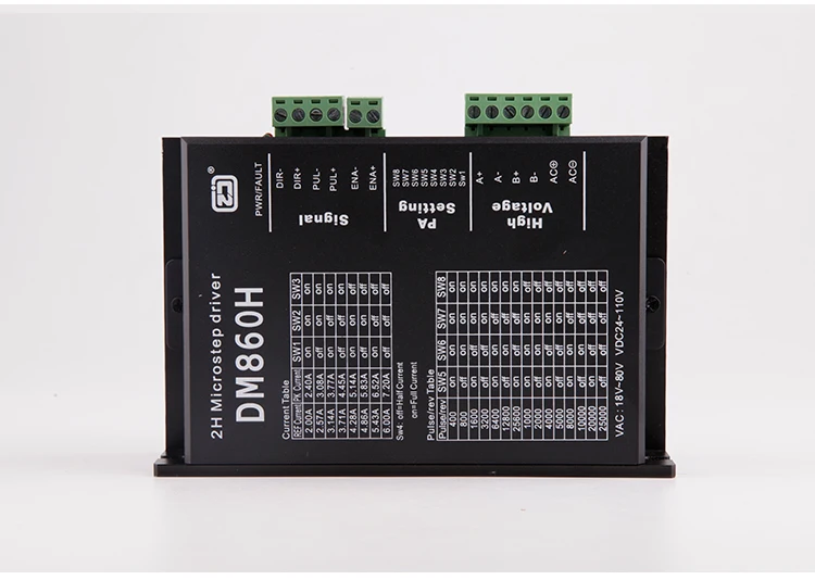 Фото Драйвер шагового двигателя DM860H бесщеточный полная защита 2 4-7.2A DC20-50V NEMA 23 34 Драйвер шагового двигателя DM860H бесщеточный полная защита 2 4-7.2A DC20-50V NEMA 23 34