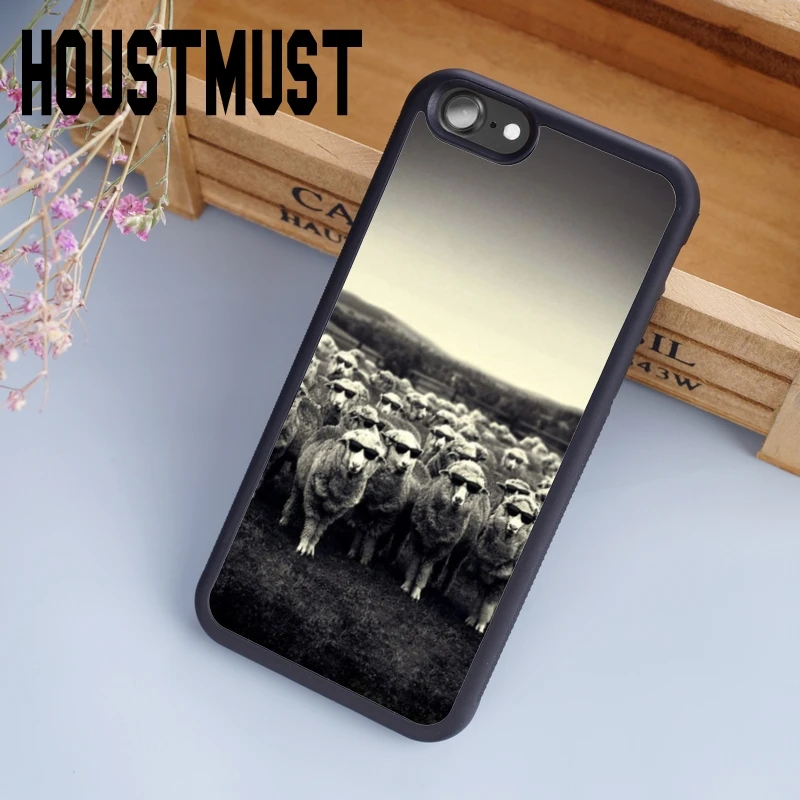 HOUSTMUST солнцезащитные очки овечий чехол Чехол для iPhone 5 5S SE 6 S 7 8 X samsung galaxy S5 S6 S7 край