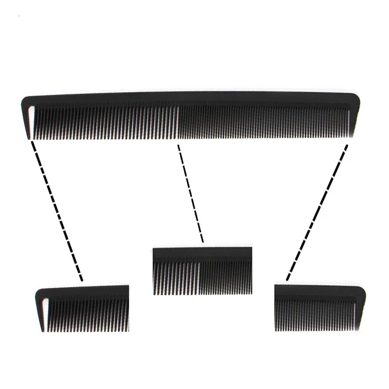 1 шт. черный Пластик машинка для стрижки зубов парикмахерские Стиль салон анти