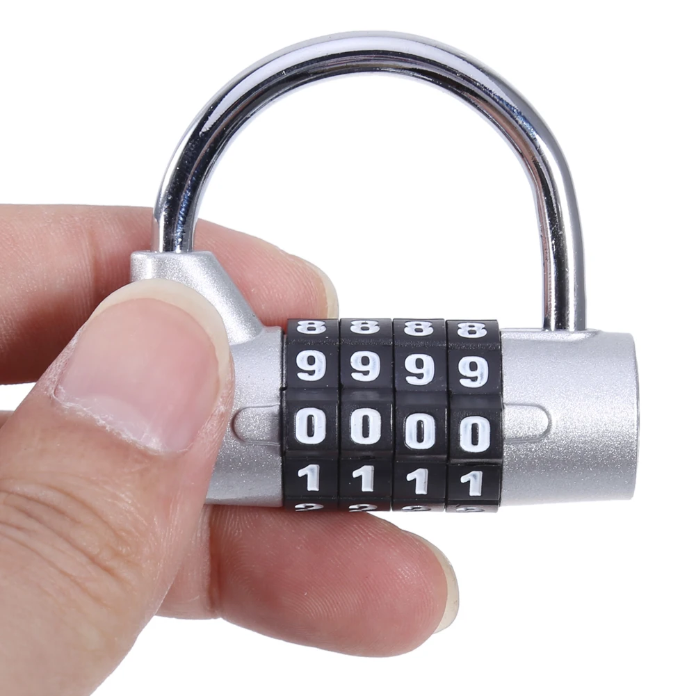 4 цифры по ценам от производителя Комбинации замок с паролем цинковый сплав