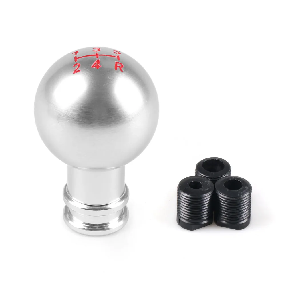 5speed silver Универсальный Гоночный 5/6/10 Скорость ручка переключения рулевого механизма Автомобиля ручная автоматическая ручка рукоятка для рычага переключения передач рычаг черный, серебристый цвет - Название цвета: 5speed silver